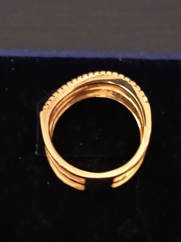 Bague plaqué or. - photo numéro 5