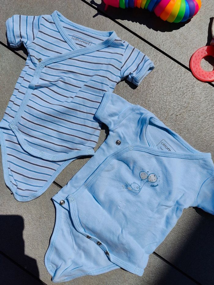 Lot 2 bodies été garçon 1 mois - photo numéro 2