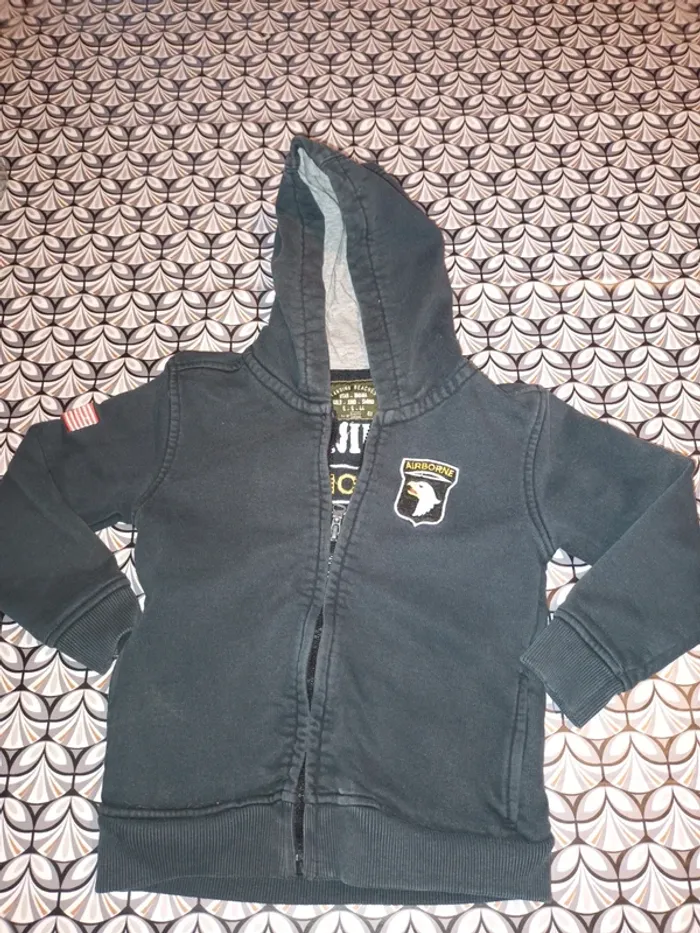 Sweat à capuche enfant 4 ans 101st Airborne Division - photo numéro 2
