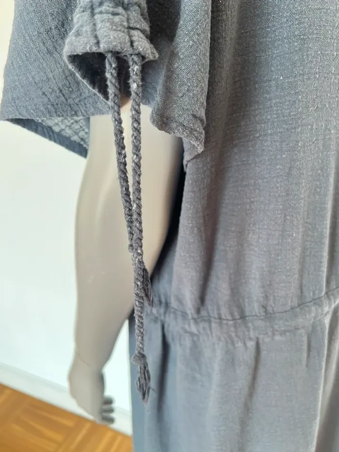 Maison Saint Julien Robe kaftan longue Alexandrie bleu nuit taille S/M - photo numéro 11