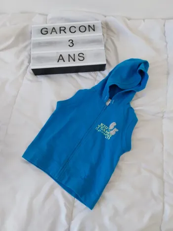 Veste sans manche garçon 3 ans