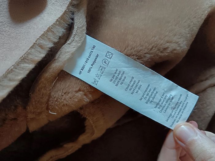 Manteau long peau lainée marron Zapa - photo numéro 9