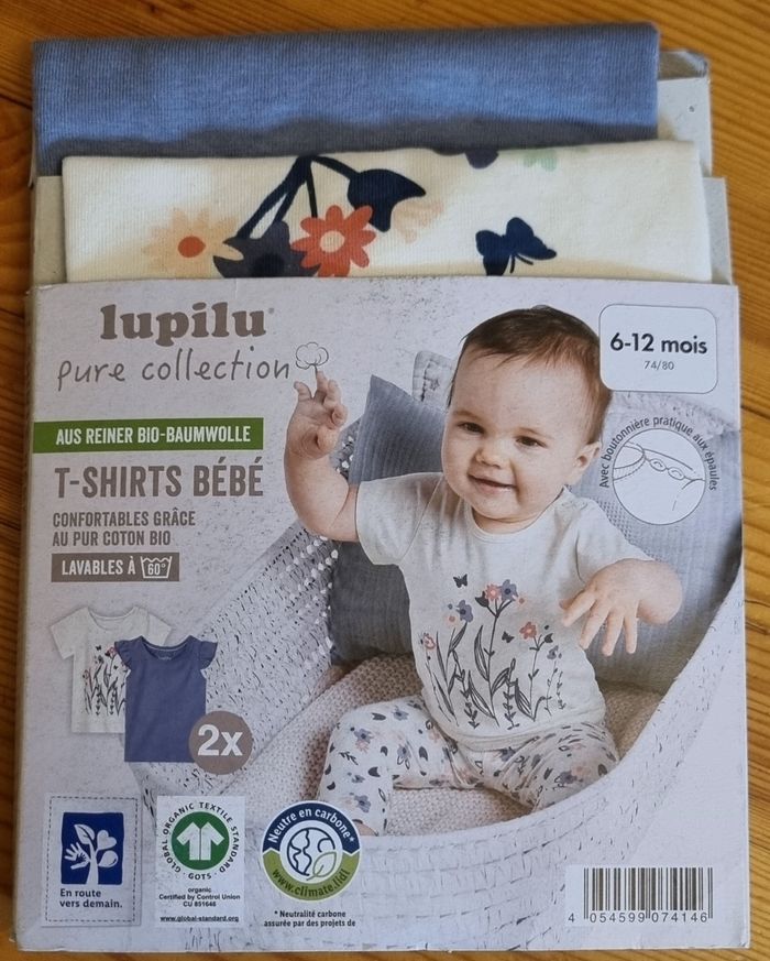 Lot 2 t-shirt bébé fille neufs
