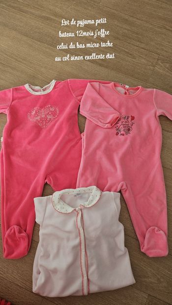Lot de pyjama petit bateau 