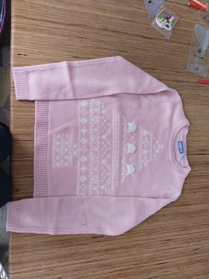 Pull noël rose