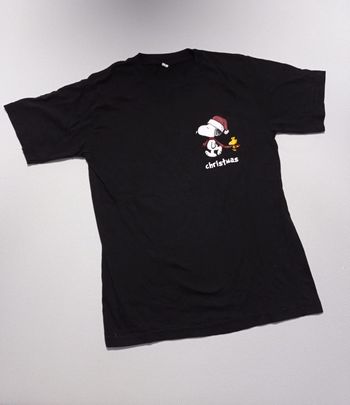 T-shirt noir Snoopy M