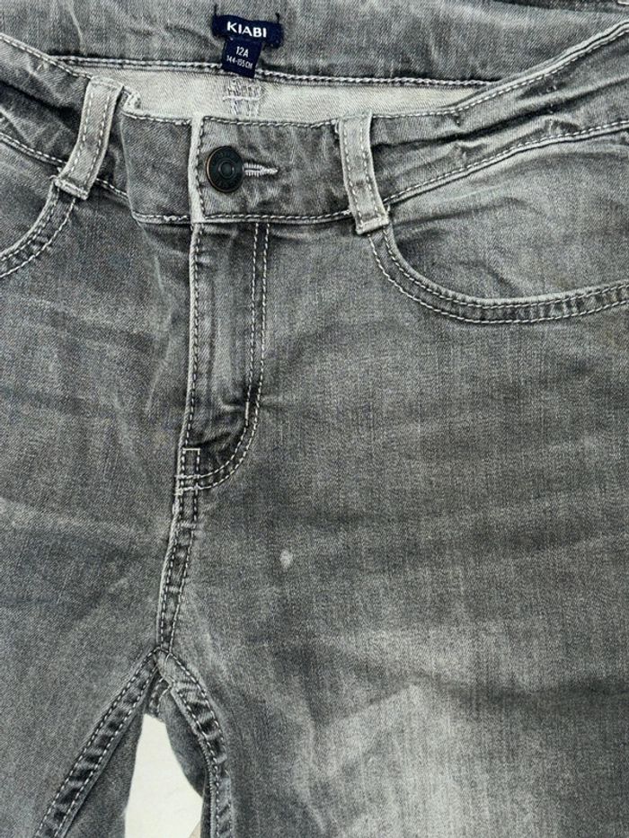 Short garçon jean gris taille 12 ans - photo numéro 4