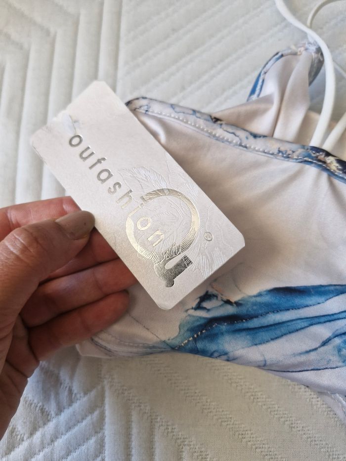 Top bleu taille 36 neuf avec étiquettes 🏷 made in italy - photo numéro 4