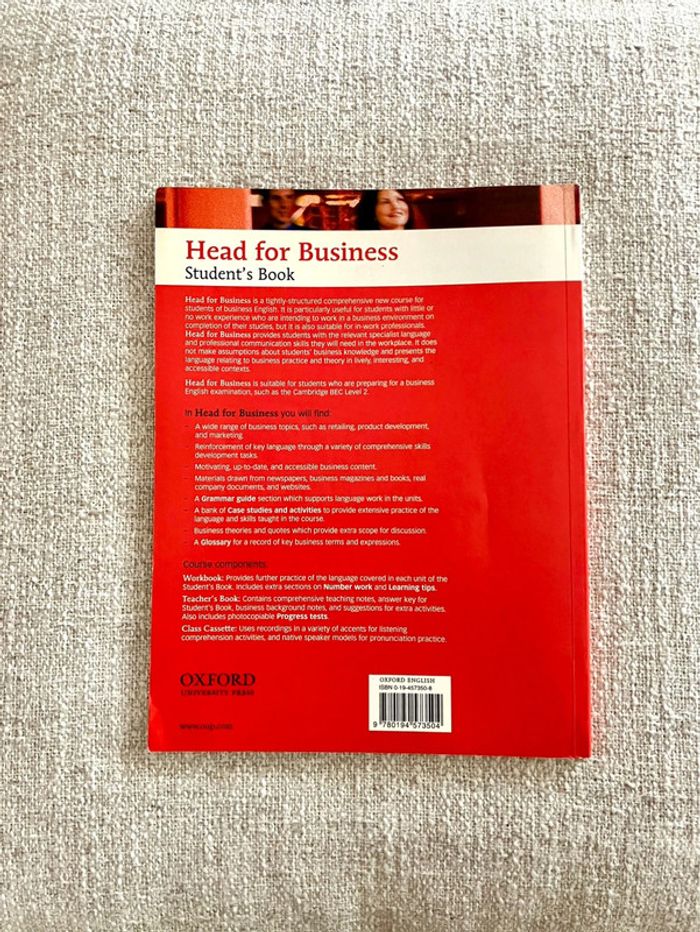 Head for Business Intermediate Student’s Book de Jon Naunton – Oxford - photo numéro 2