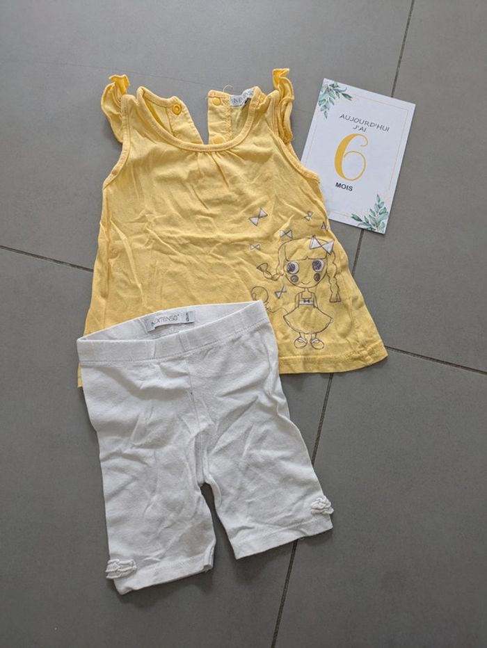 Lot 4 ensembles été 6 mois - photo numéro 4