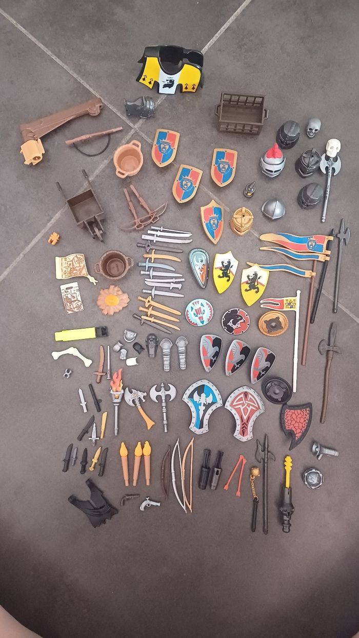 Lot chevaliers, viking playmobil - photo numéro 3