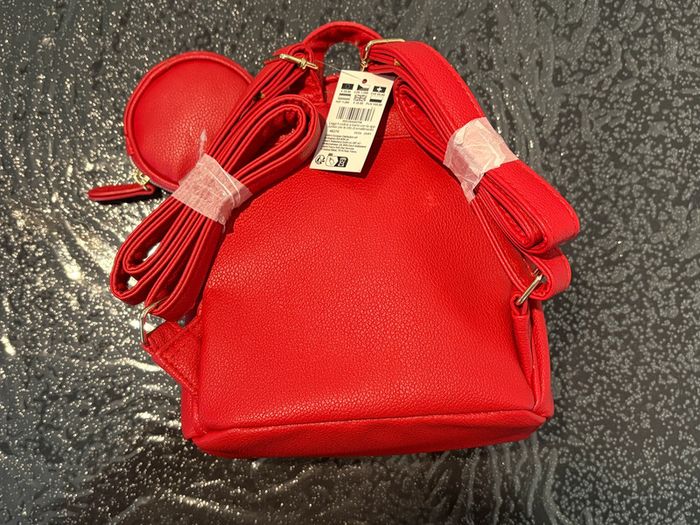 Mini sac à dos rouge cœur - photo numéro 2