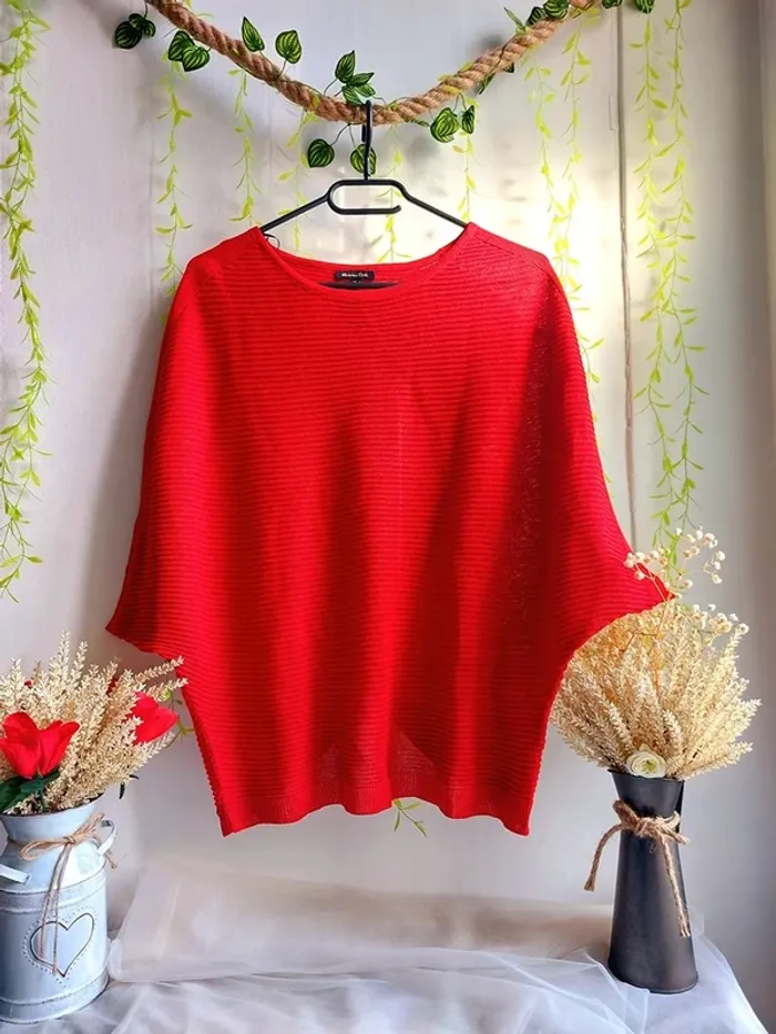 Sweat Massimo Dutti – S – Rouge – État : Excellent - photo numéro 2