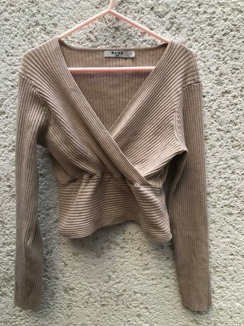 Crop top côtelé XL