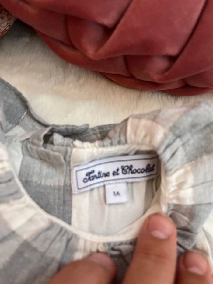 Robe vichy grise lurex - photo numéro 6