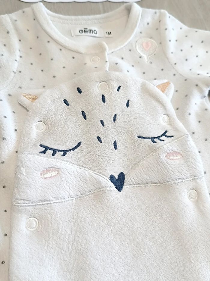 Pyjama bébé fille taille 1 mois - photo numéro 4