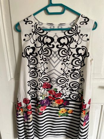 Robe tunique à fleur tu