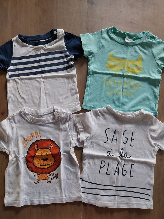 Lot Tee-shirts bébé 12 mois