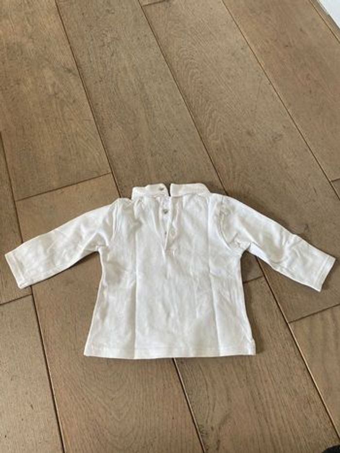 T shirt col roulé manches longues bebe garçon 3 mois Obaïbi - photo numéro 3