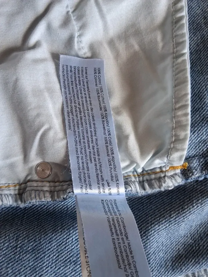 Jupe en jean avec une fonte à l'avant - photo numéro 9