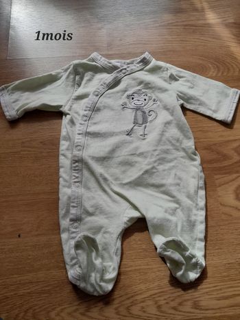 Pyjama grenouillère singe