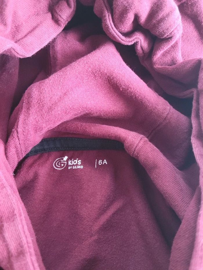 Sweat fin à capuche 6 ans . - photo numéro 3