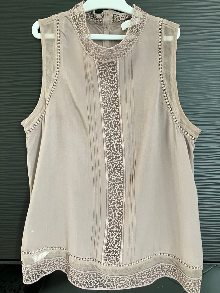Débardeur beige foncé Promod 36