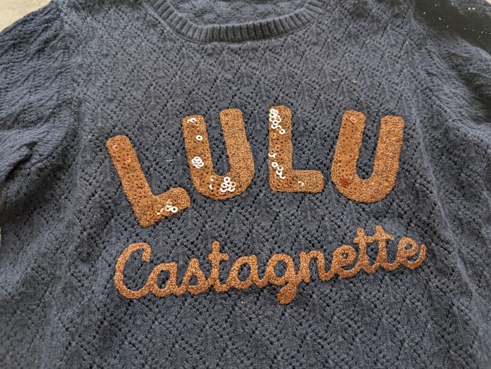 Pull tricot marine Lulu - 4A - Lulu Castagnette - photo numéro 2