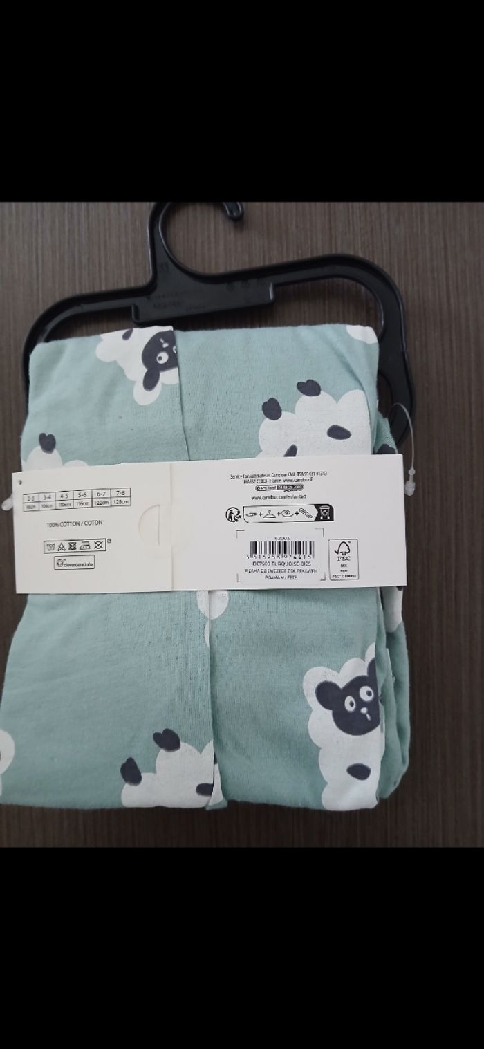 Ensemble pyjamas fille en coton 7/8 ans - photo numéro 2