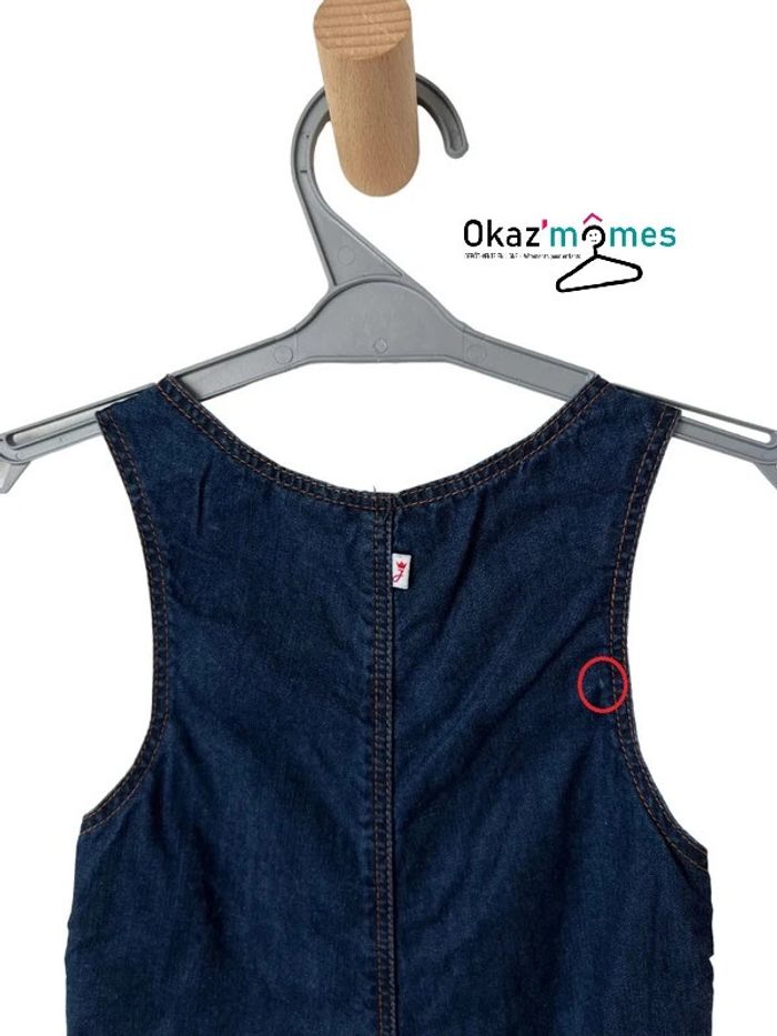 Salopette légère en jean souple bleu denim - Jacadi 6 mois (67cm) - photo numéro 4