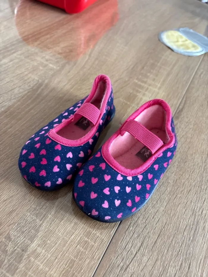 Chausson fille cœur