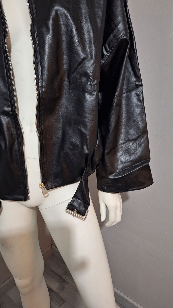 Veste légère simili cuir taille S neuve - photo numéro 4