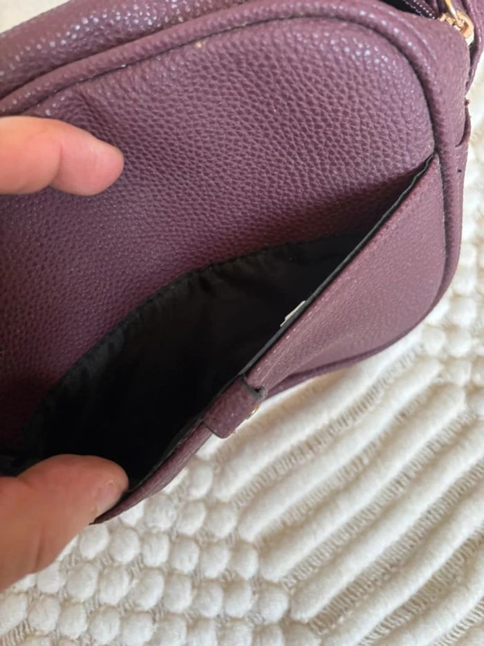 Petit sac à main couleur prune - photo numéro 5