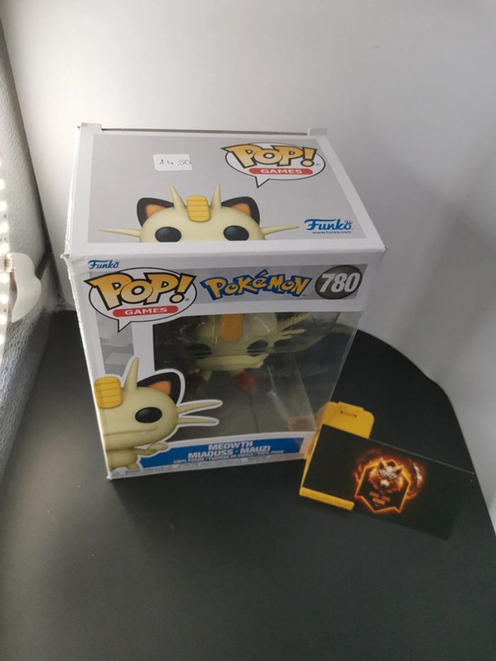 Figurine POP funko pokemon meowth 780 - photo numéro 2