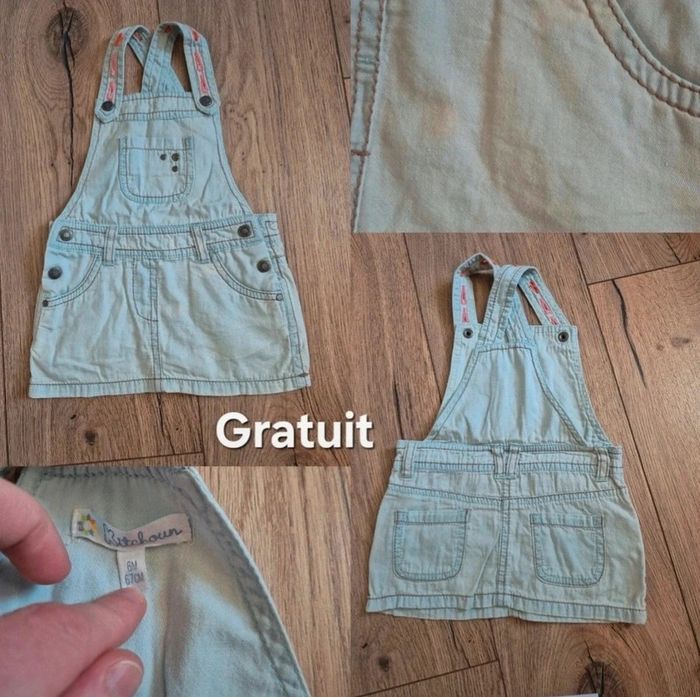 Lot de 4 robes courtes été 6 mois dont 1 gratuite - photo numéro 5