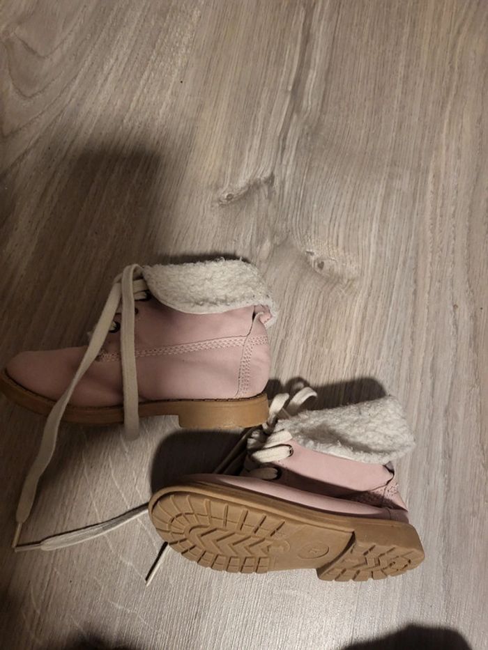 Bottine fille rose poudrée 21 - photo numéro 4