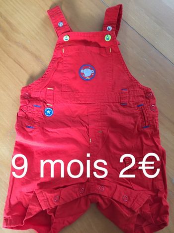 Salopette garçon 9 mois