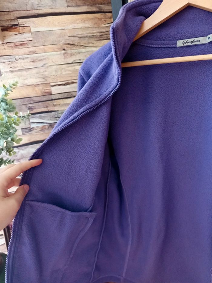 Veste polaire chaud violet - photo numéro 8