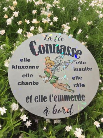 Sticker connasse a bord