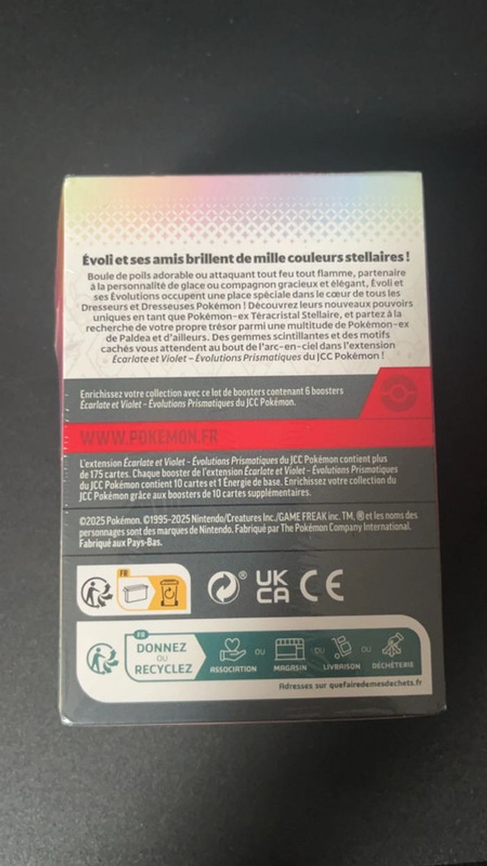 [NEUF] Bundle lot de 6 boosters EV8.5 Évolutions Prismatiques FR (abimé) - photo numéro 2