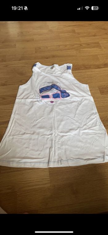 Debardeur blanc 11 ans