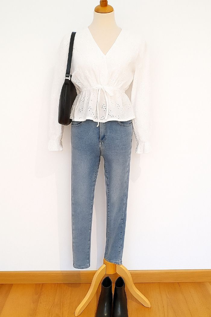 Miss Bon Jegging/Jean TS/TFr36 -Bleu-A la fois Jean&Legging-Neuf avec Etiquette - photo numéro 2