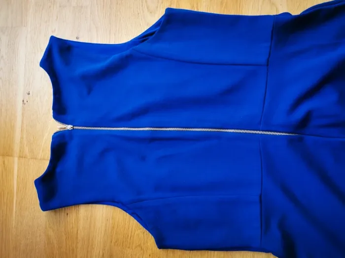 Robe bleu roi zippée - photo numéro 6