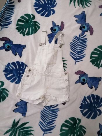Salopette short jeans