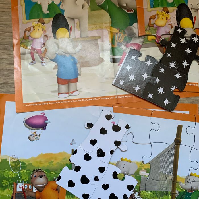 Puzzle enfant hasbro babar - photo numéro 3