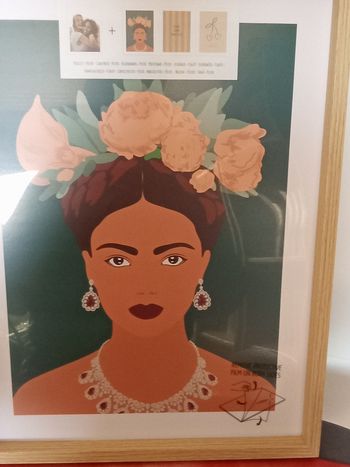 Cadre style Frida Kahlo