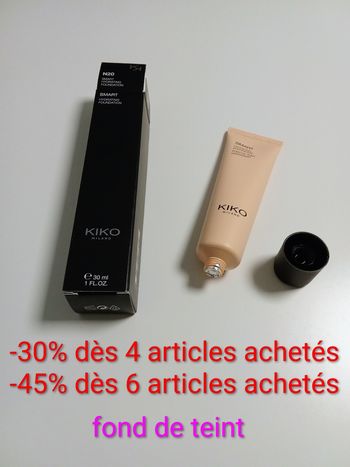 Fond de Teint KIKO Milano Smart Hydrating - Teinte N20 - neuf avec opercule 