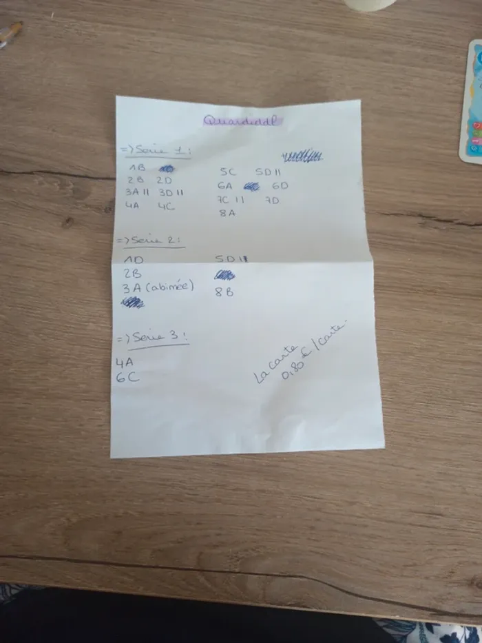 Quardiddl carte de jeux Diddl