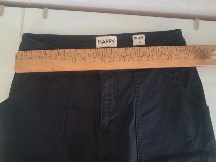 HAPPY jean cargo noir t.36 en tbe - photo numéro 14