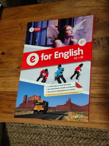 Manuel anglais e for English 4e